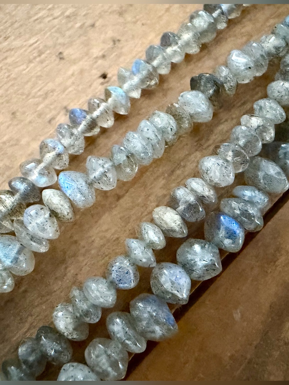 JAY KING DTR 4-STRAND LABRADORITE STERLING SILVER NECKLACE 55g
